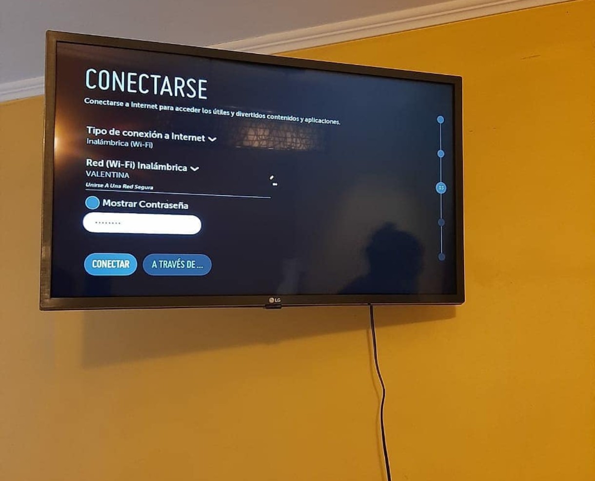 Soporte de TV instalado en La Cisterna